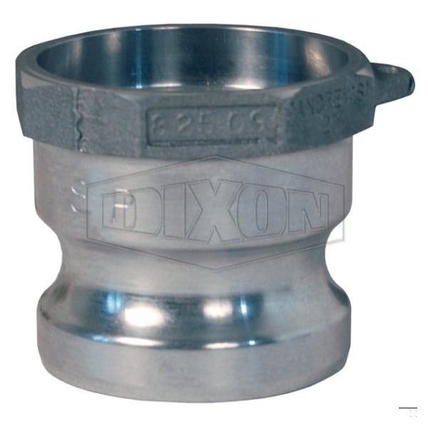 Cam and Groove Adapter, 2 in, Socket Weld x SCH 40 Pipe, Aluminum, Domestic